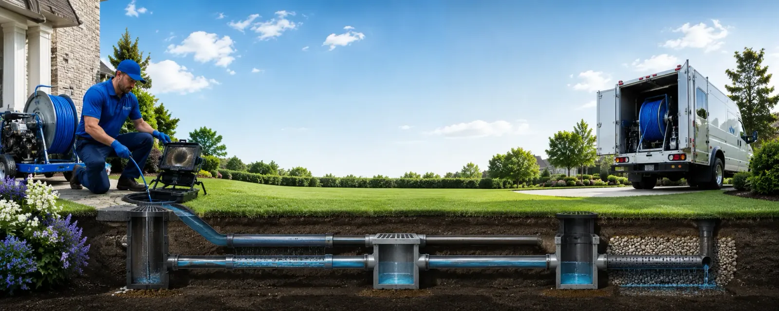Outdoor drain cleaning information for Lockeford, CA